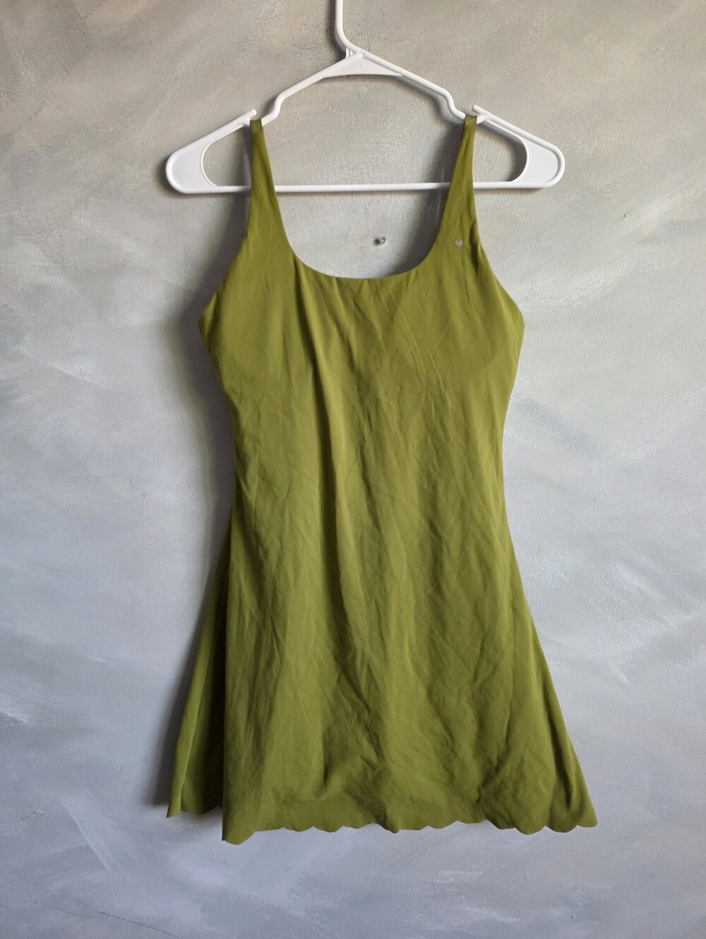 Green Love Fitness Active Dress Shorts Underneath Sz S